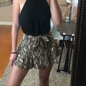 Snake skin skort